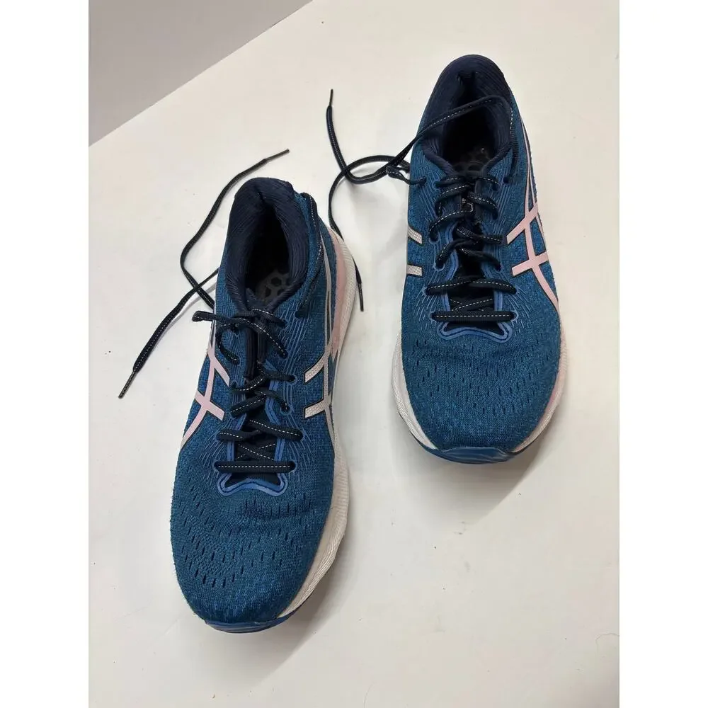ASICS GEL-Nimbus 24 Women’s Running Shoes Size 8 French Blue Barely Rose